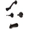 Kingston Brass Two-Handle Tub and Shower Faucet, Oil Rubbed Bronze KB245FL - alternate 1